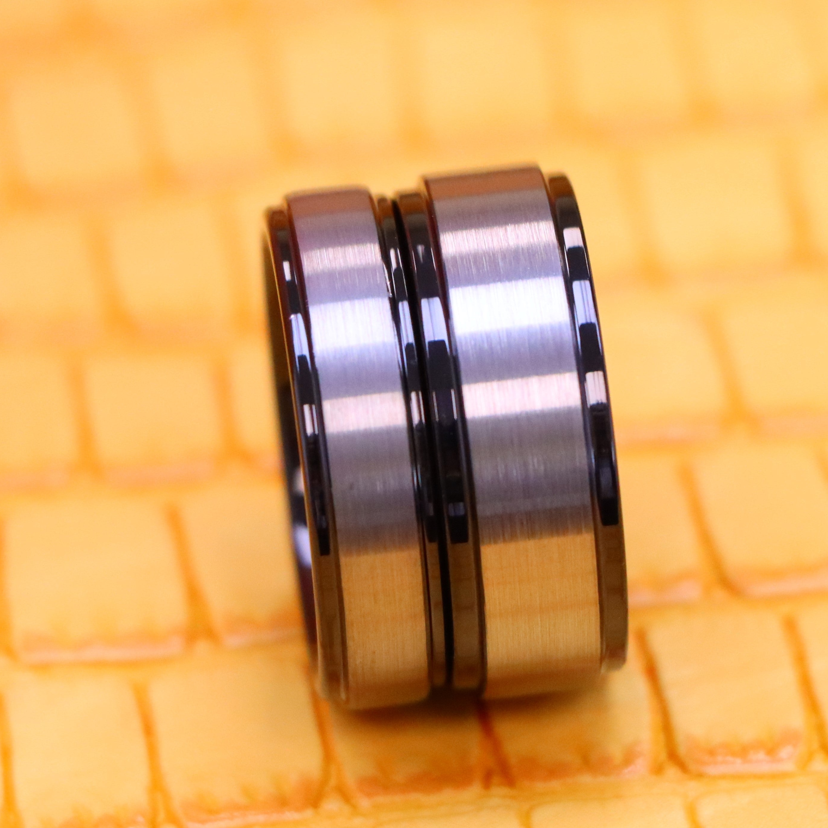 Gun-metal Tungsten Ring