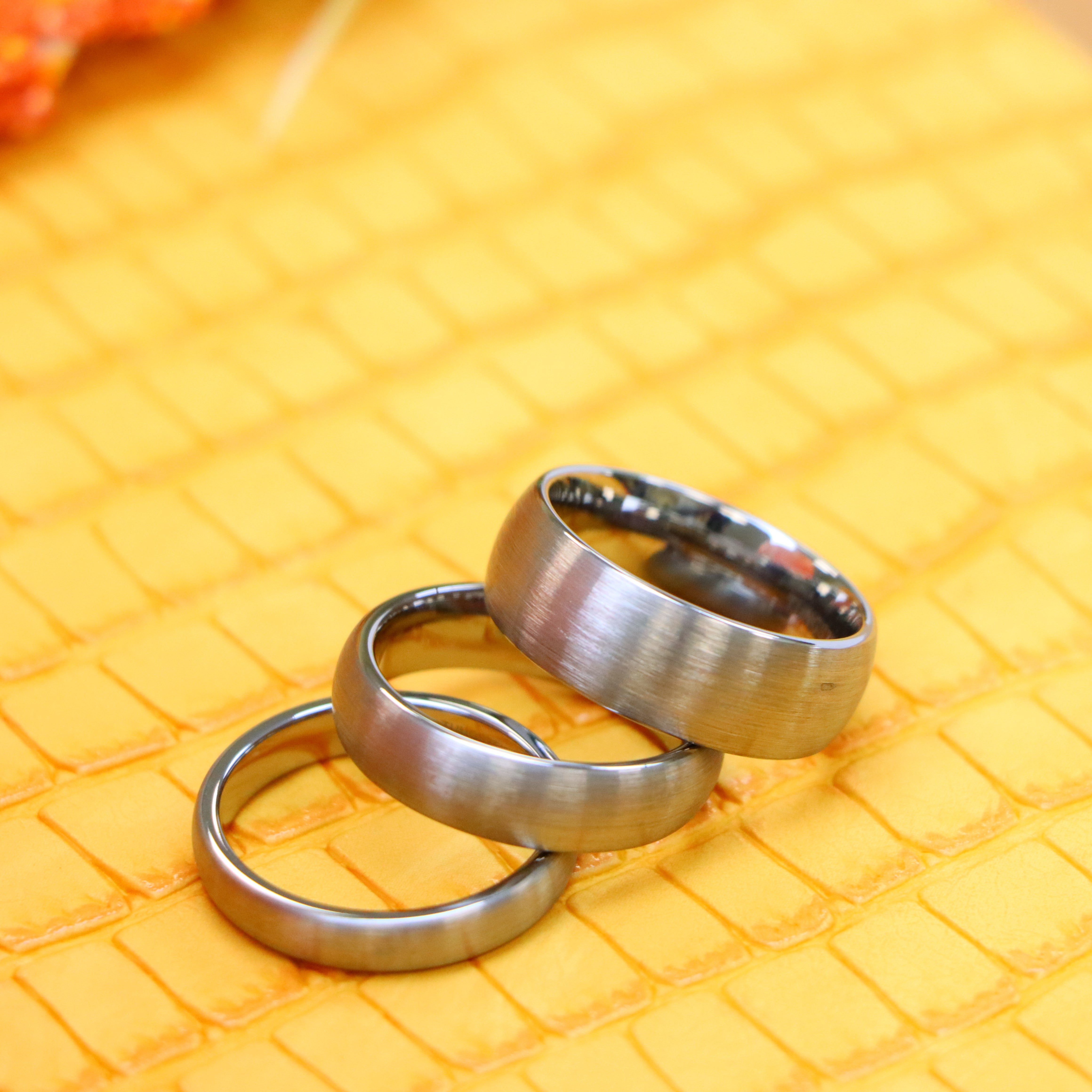 Brushed Domed Classic Style Tungsten Ring - Labhu USA