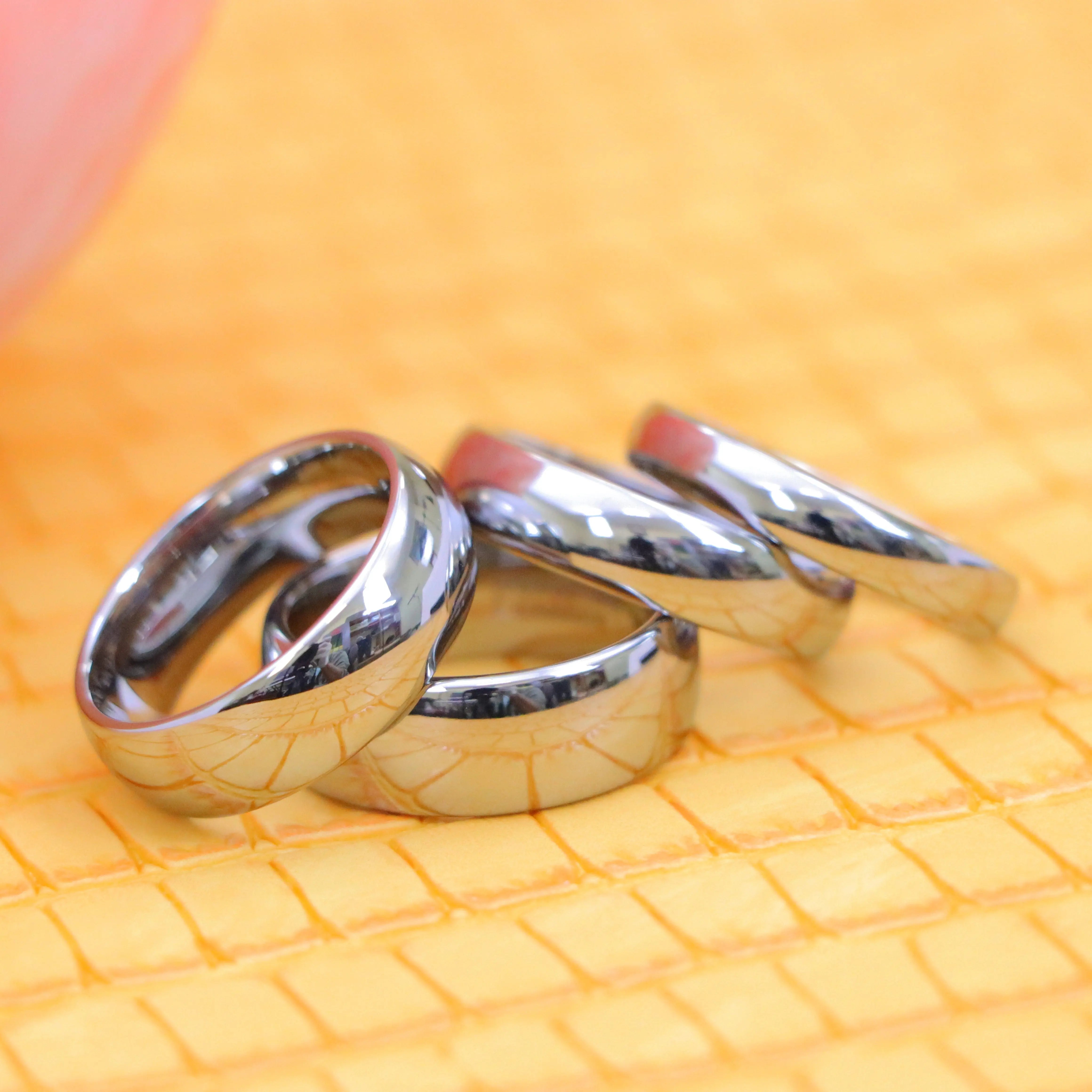 Polished Shiny Domed Tungsten Ring - Labhu USA