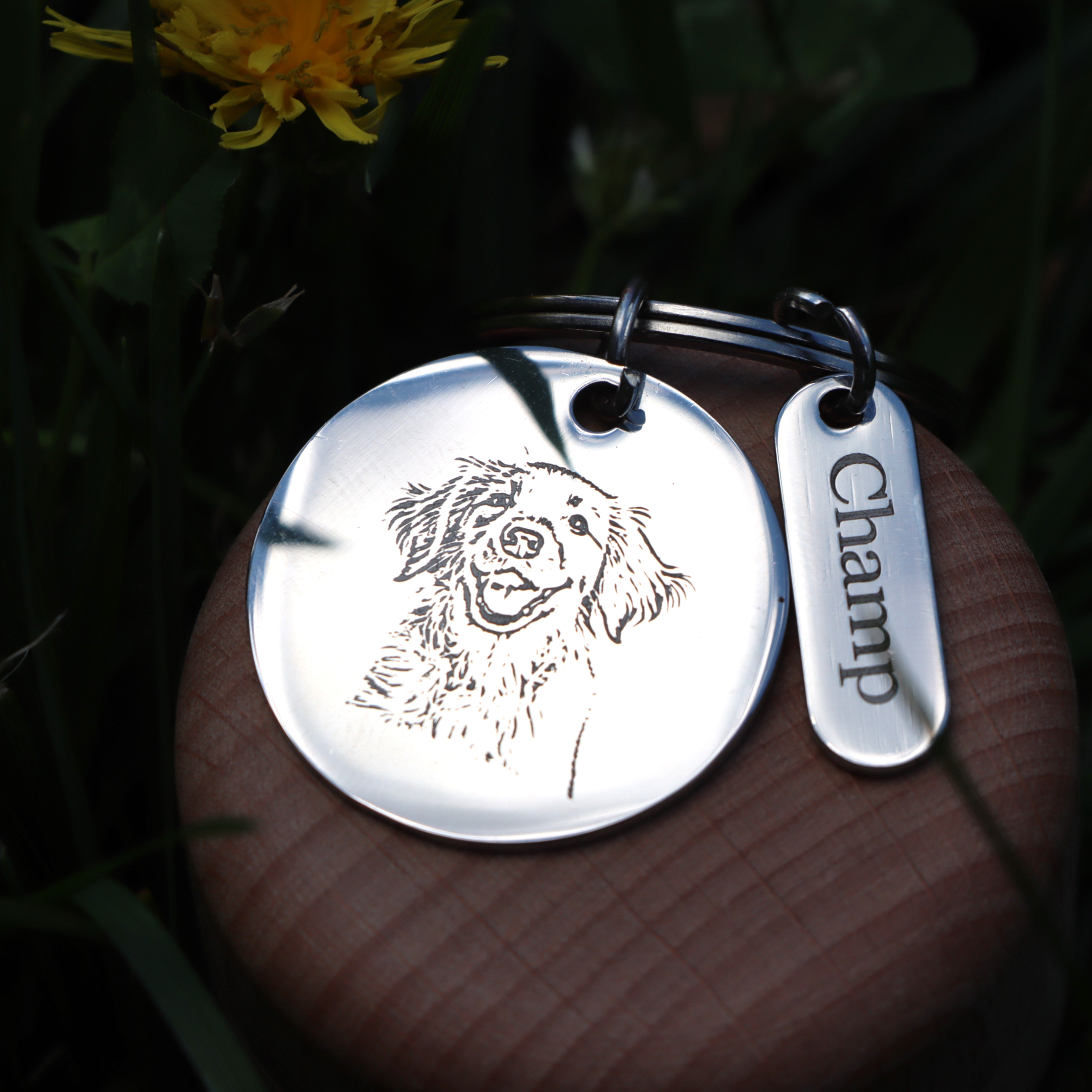 Personalized Stainless Steel Keychain, Custom Photo Keychain Labhu USA