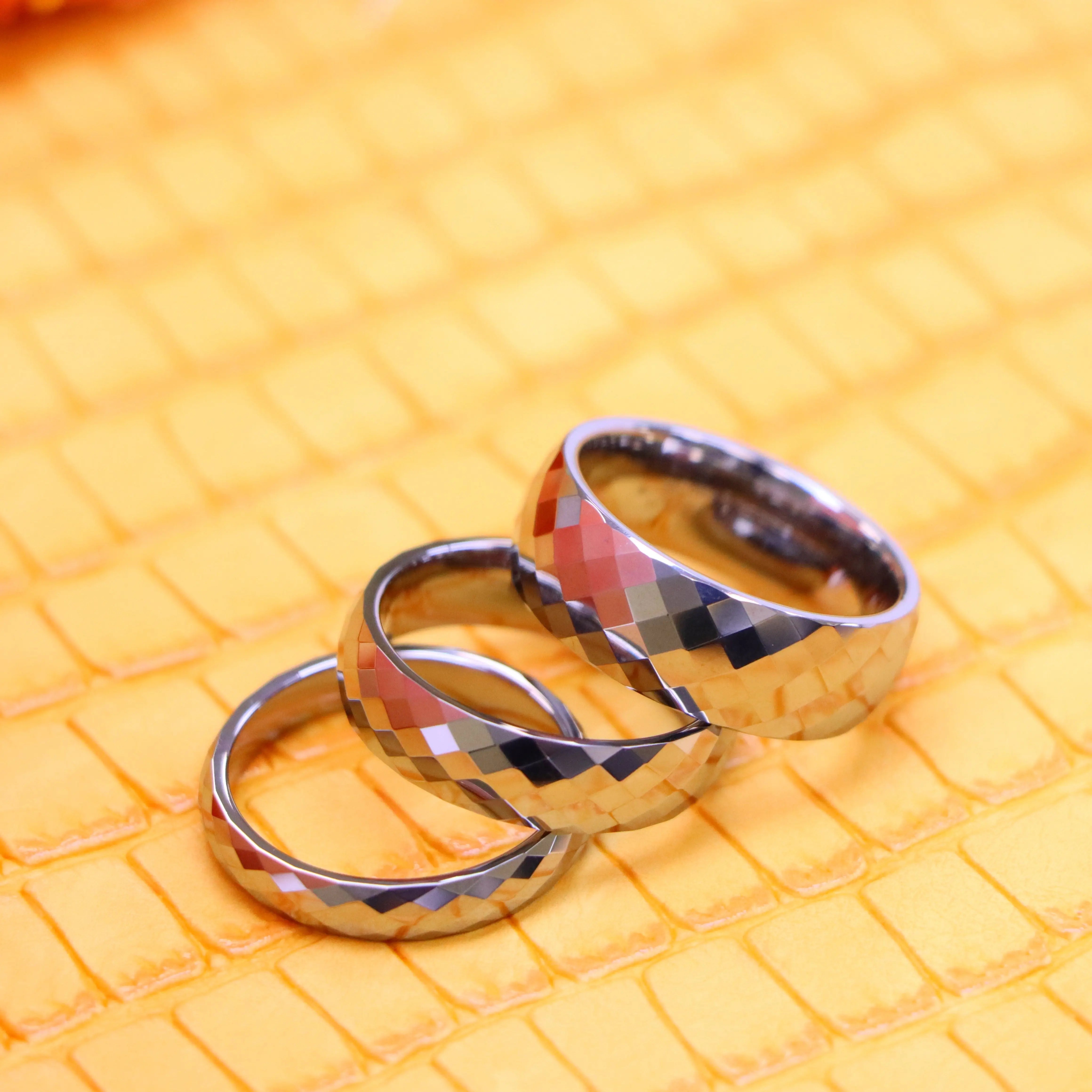 Domed Faceted Tungsten Ring - Labhu USA