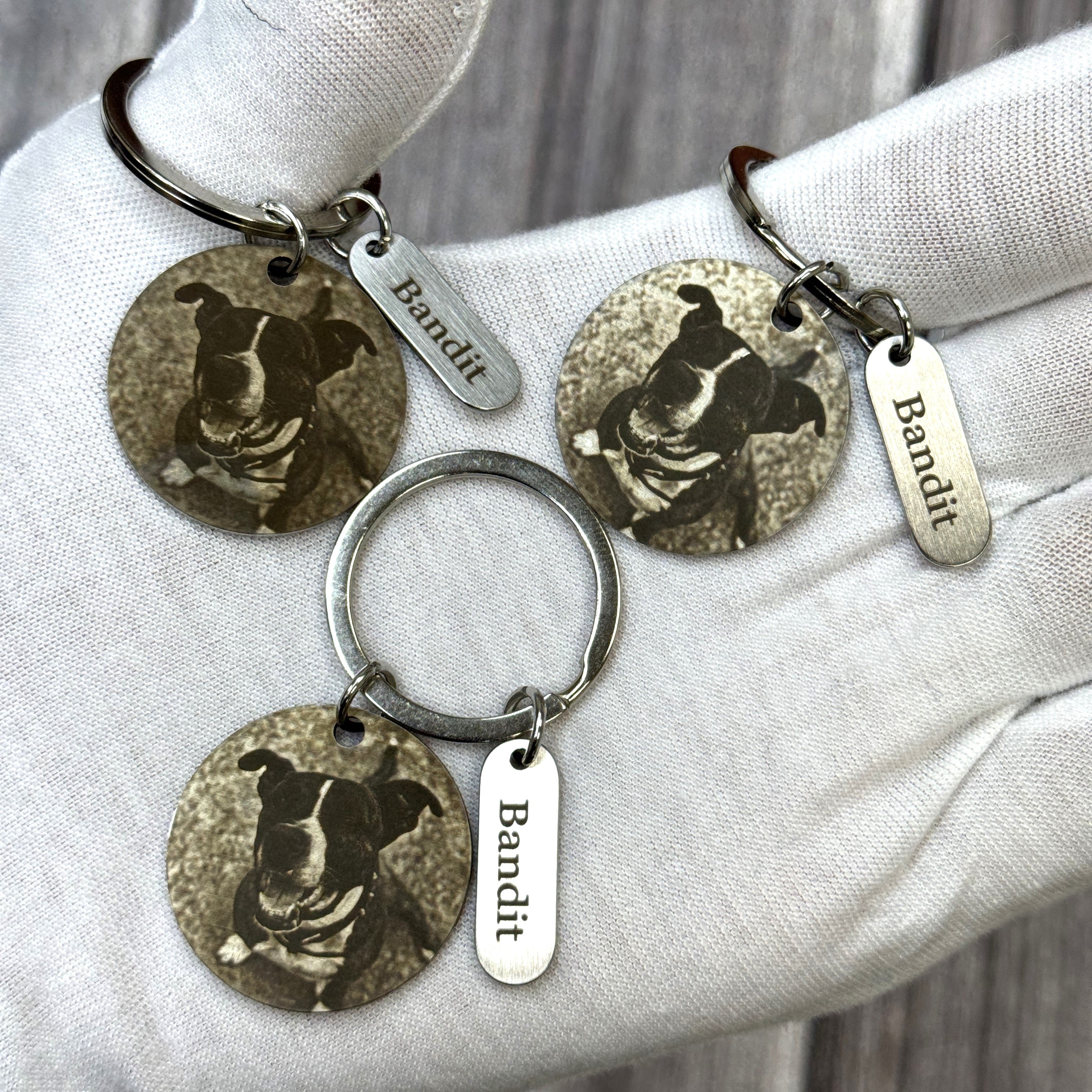 Personalized Stainless Steel Keychain, Custom Photo Keychain Labhu USA