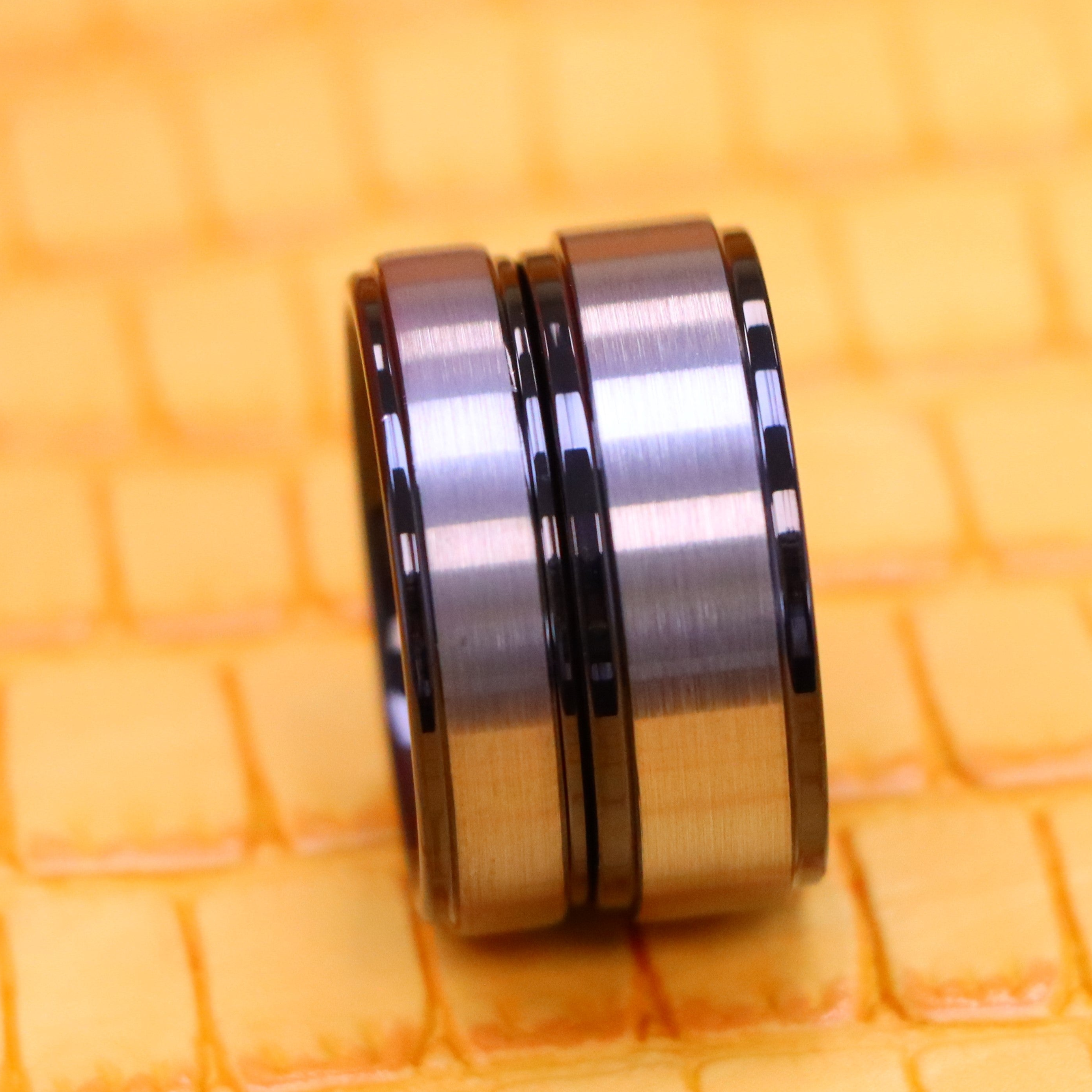 Gunmetal Tungsten Ring