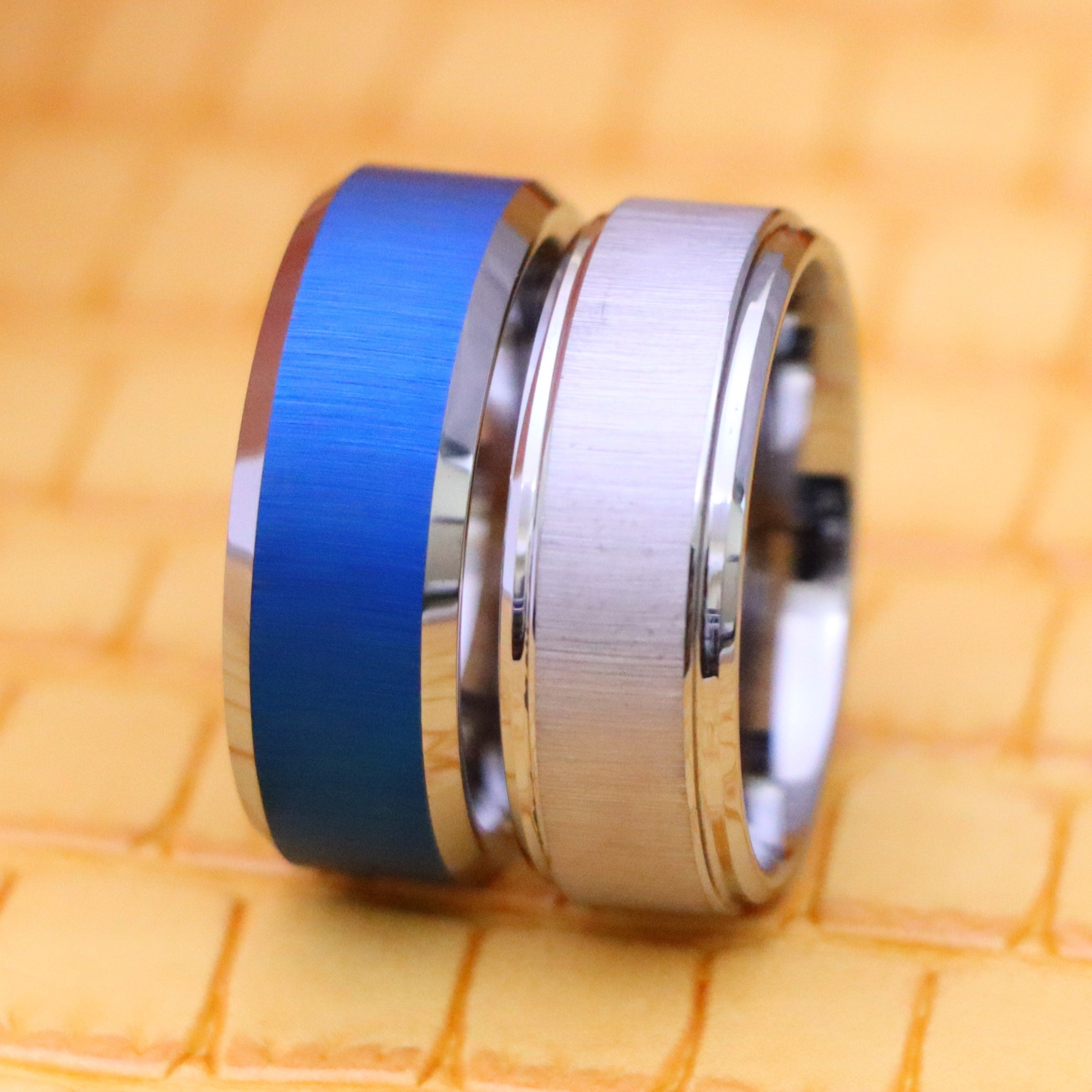 Blue Tungsten Ring