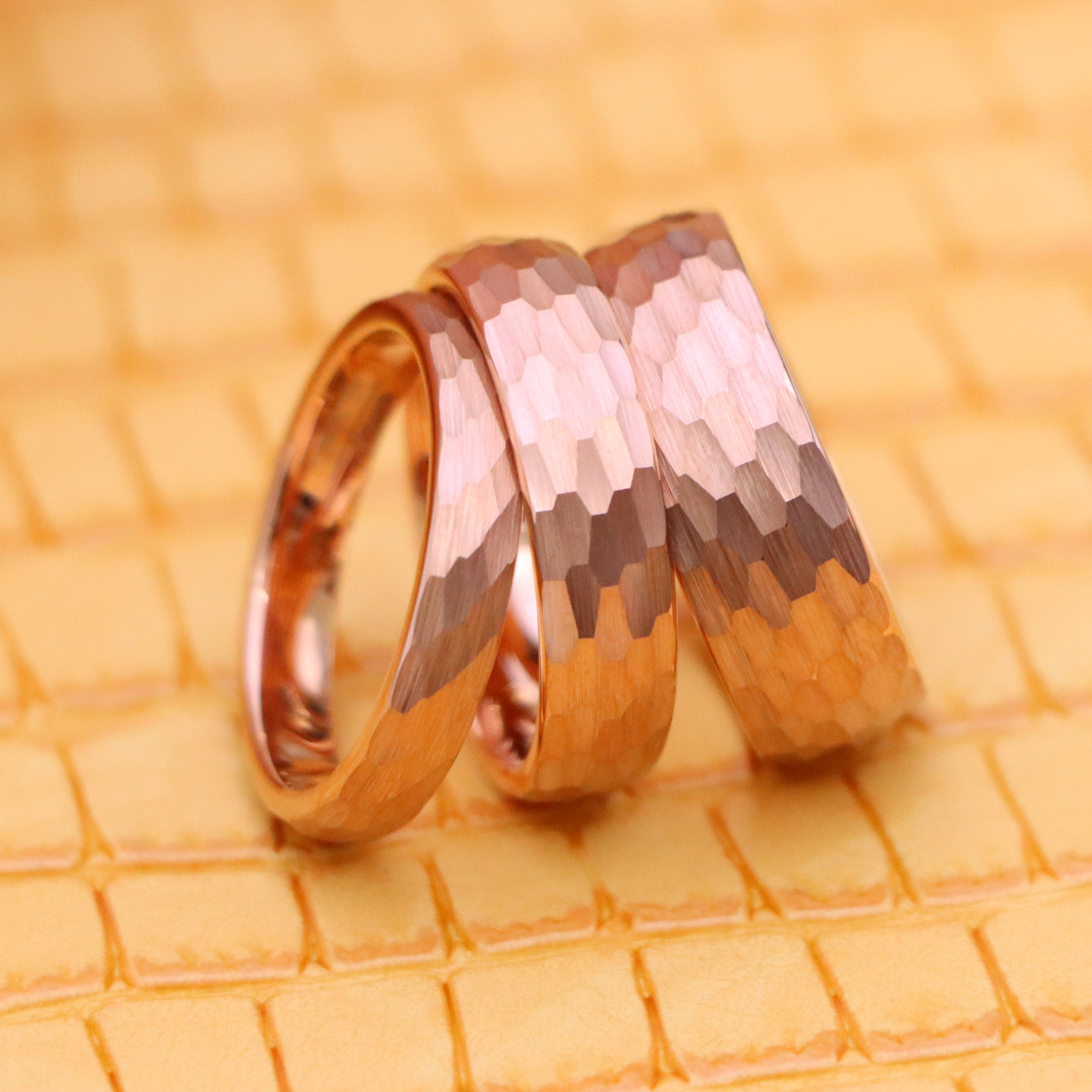 Rose Gold Tungsten Ring