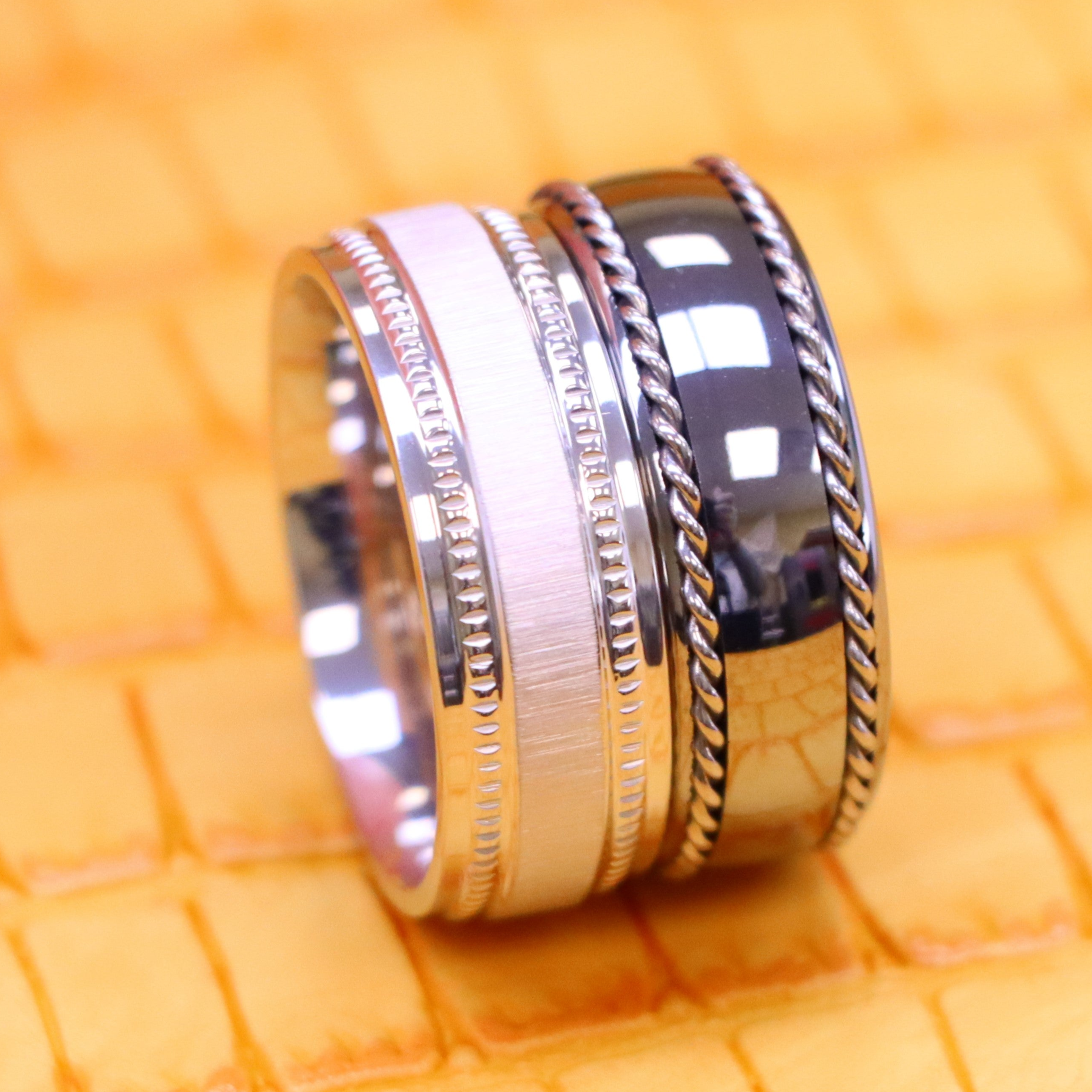 Silver Tungsten Ring